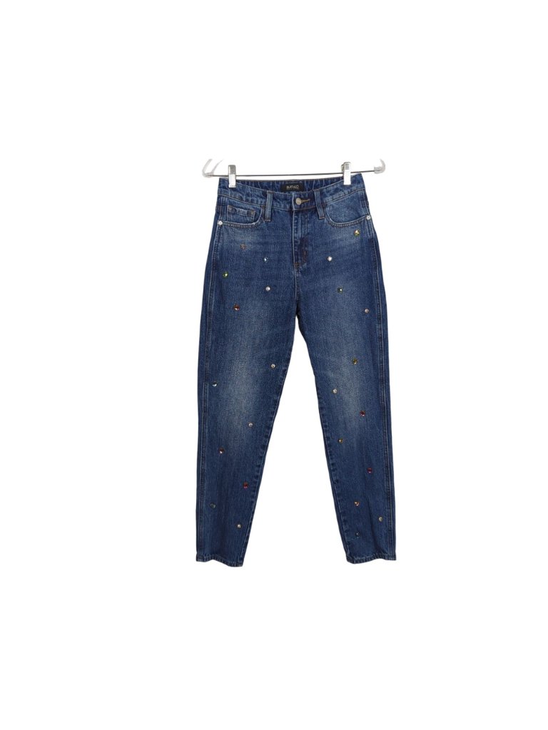 Buffalo David Bitton High Rise Bl15119 Girlfriend Relaxed Women Jeans 25 Sz 2 — image 3 of 8